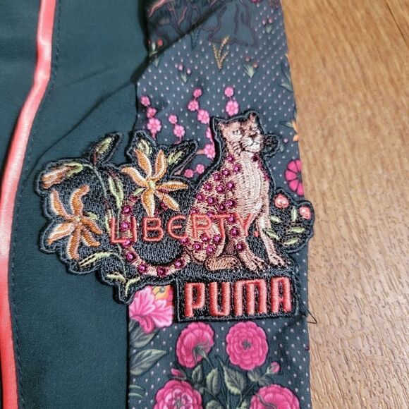 Puma X LIBERTY Track Pants Green Gables Women's Size Medium M New Animal Print - Picture 5 of 12